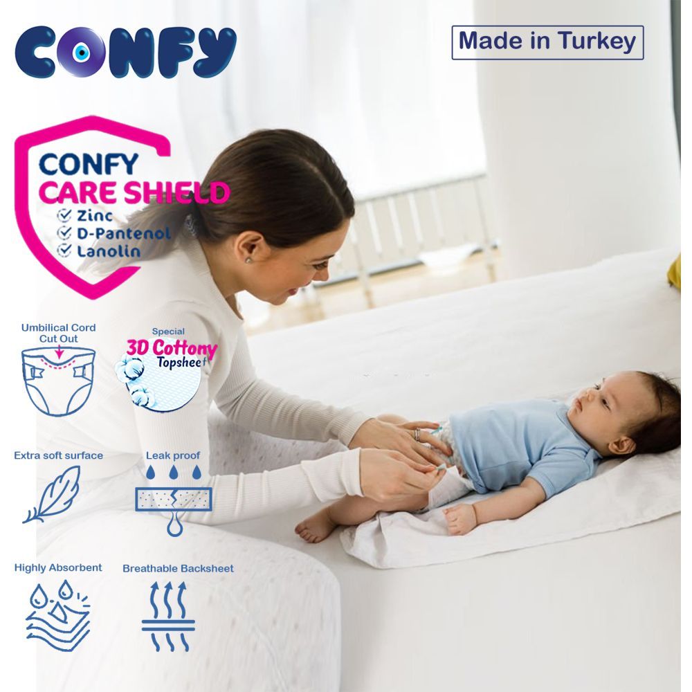 Confy - Premium Baby Diapers Eco Single Pack - Junior Size 5 - 12+kg - 26 Diapers