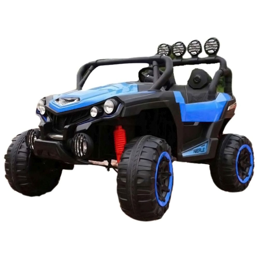 Megastar - 2 Seater Kids 4x4 Ride-On Wagon Car - Blue