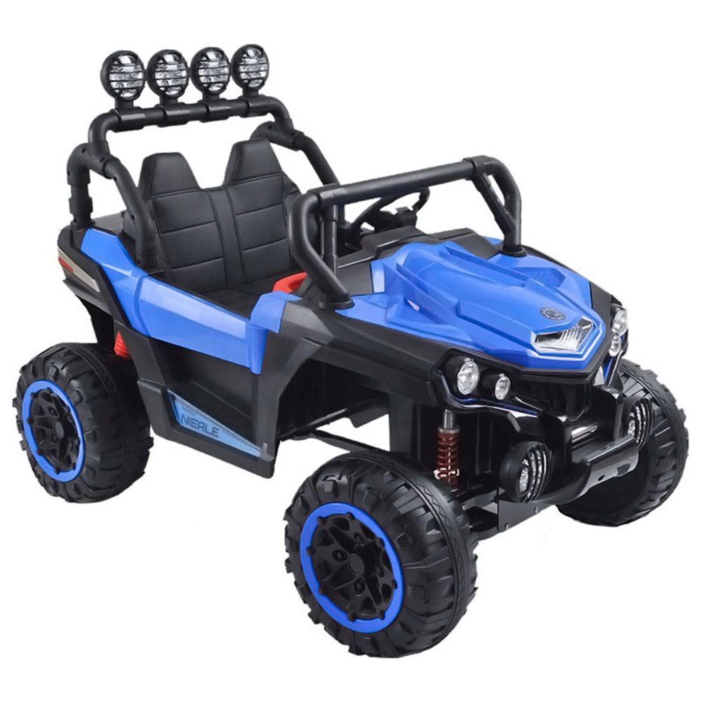 Megastar - 2 Seater Kids 4x4 Ride-On Wagon Car - Blue