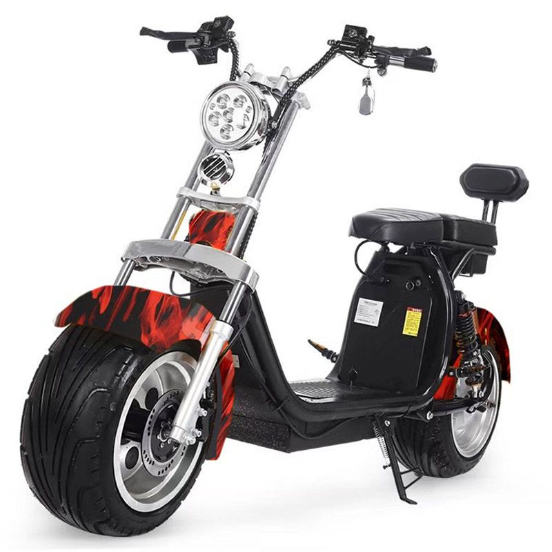 Megawheels Stylish 60V Groovy Scooter - Maroon