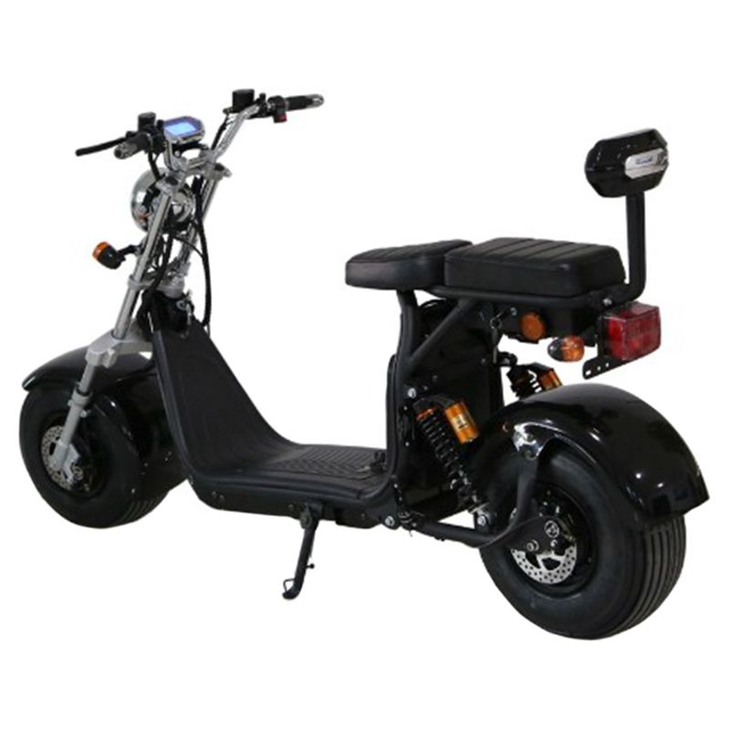 Megawheels - 60V Stylish Groovy Fat Tyre Scooter - Black