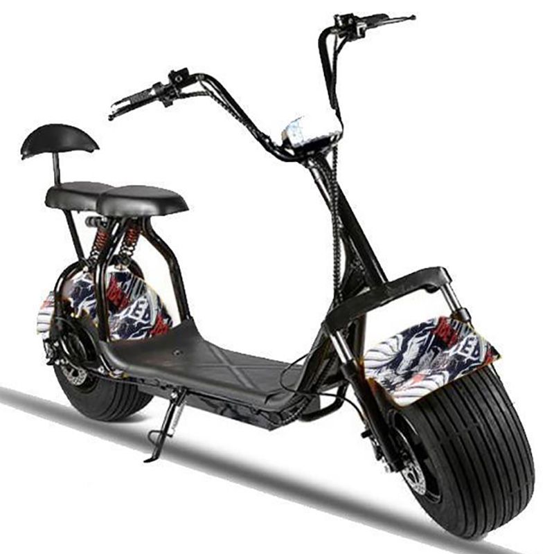 Megawheels Coco City Harley 60V Fat Tyre Scooter Grey