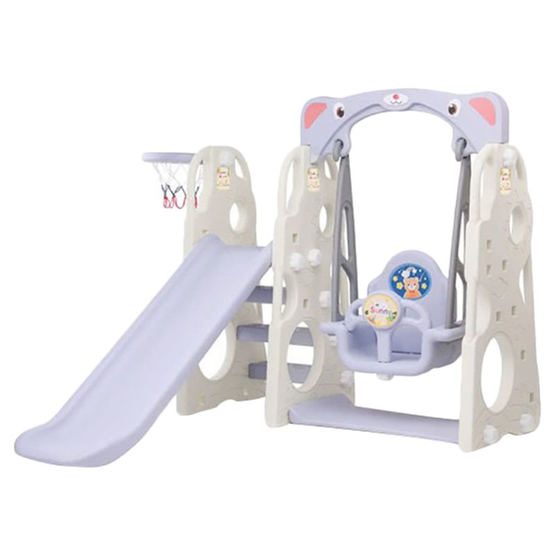 Megastar - Cloudy Kids Slide With Swing - White