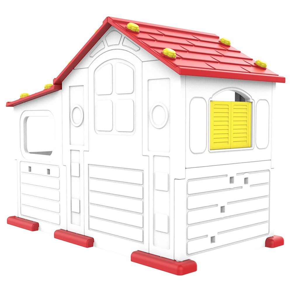 Megastar - Sun N Shine Playhouse W/ Swing, Picnic Table & Chairs 