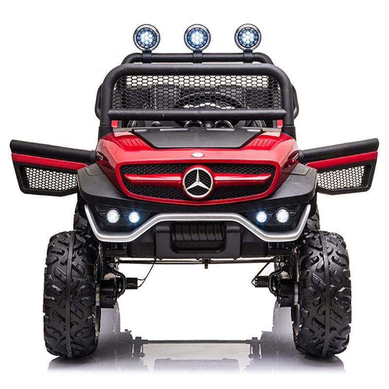 Megastar - Ride On 12V Mercedes Benz Juniors UNIMOG Electric Car - Red