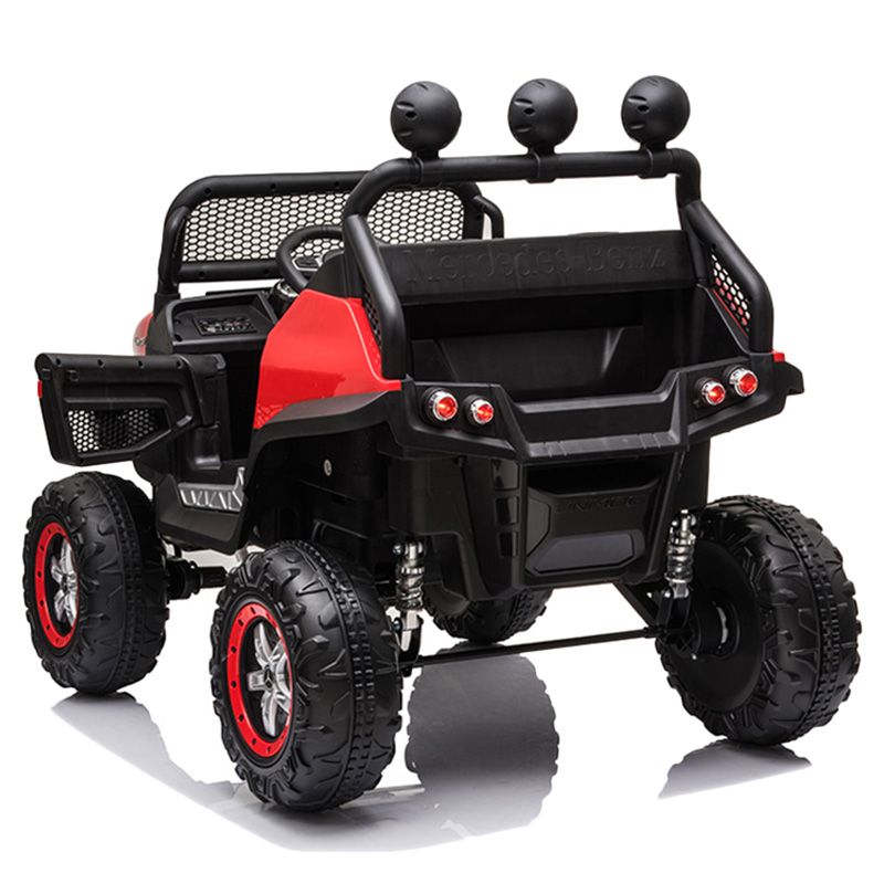 Megastar - Ride On 12V Mercedes Benz Juniors UNIMOG Electric Car - Red