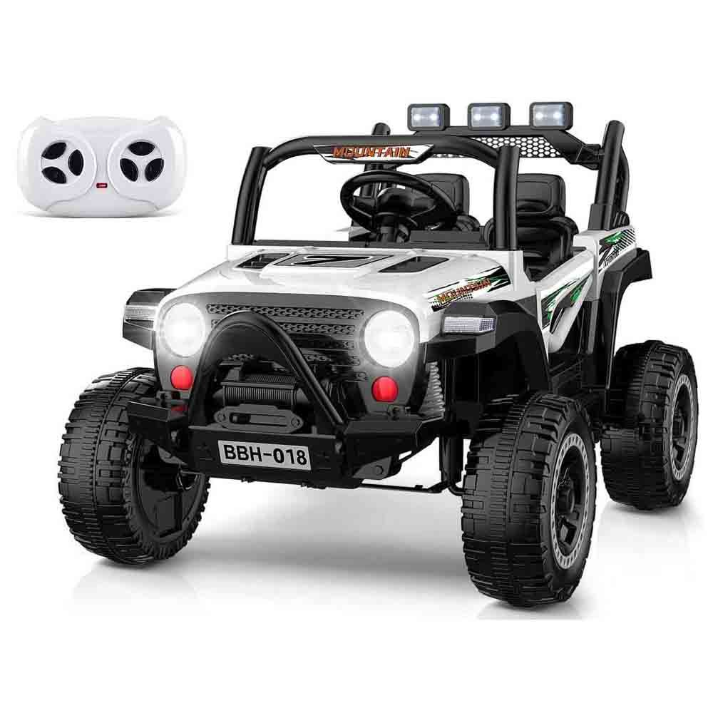 Megastar - Ride-on Willy's Jeep Car W/ Remote Control - White