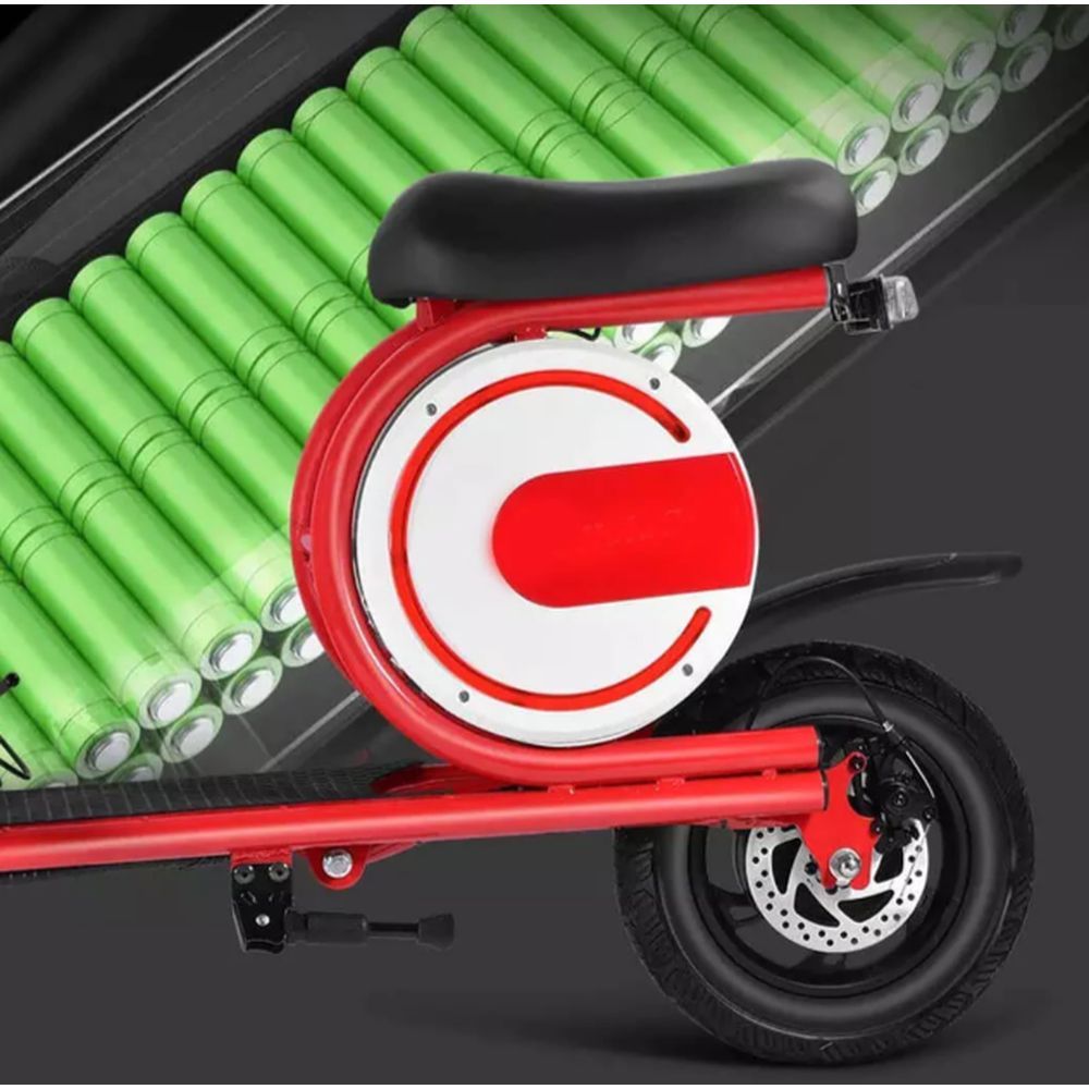 Megastar - Megawheels Foldable Go Uber Electric LED Bike 36V - Red