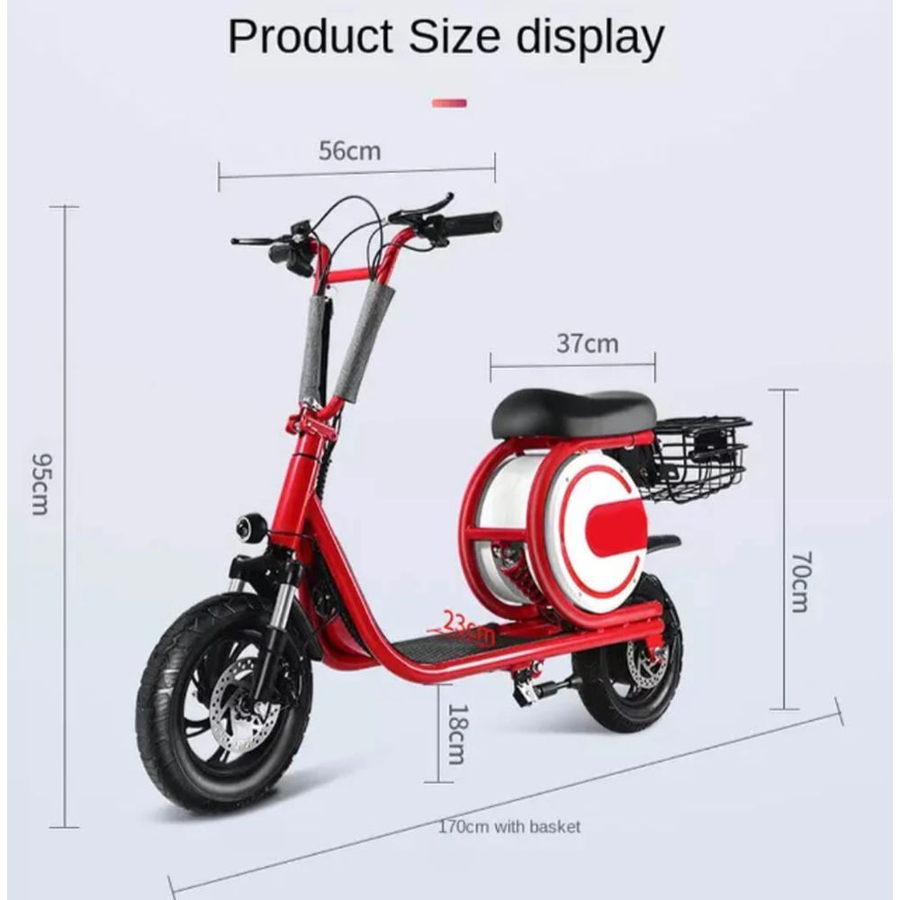 Megastar - Megawheels Foldable Go Uber Electric LED Bike 36V - Red