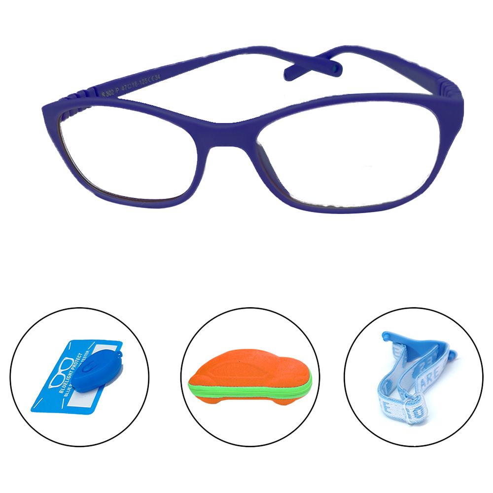 Megastar - Cat Eye Blue Light Blocking Eye Glasses - Dark Blue