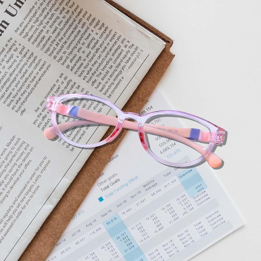 Megastar - Round Blue Light Blocking Eye Glasses - Pink