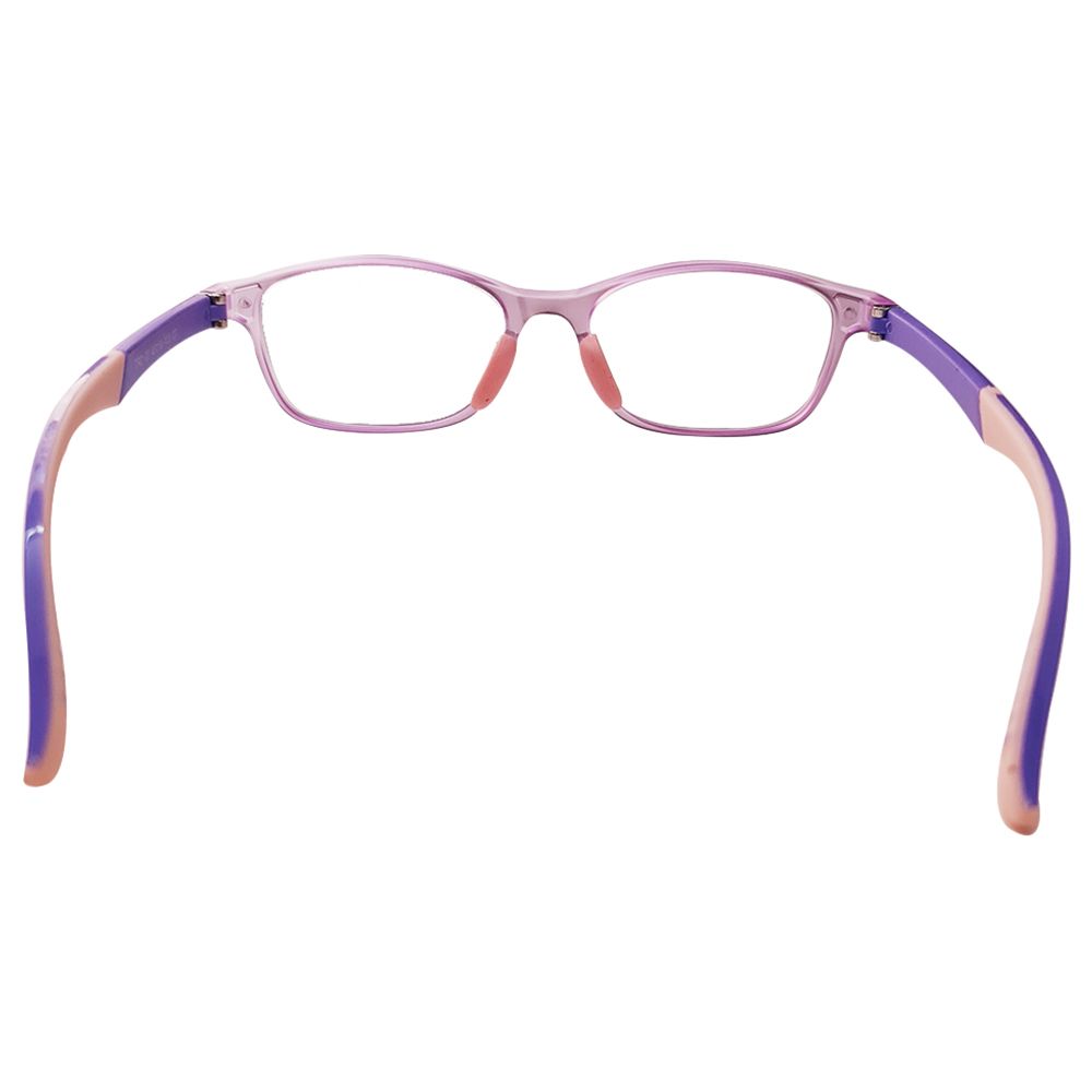 Megastar - Rectangular Blue Light Blocking Eye Glasses - Pink/Purple