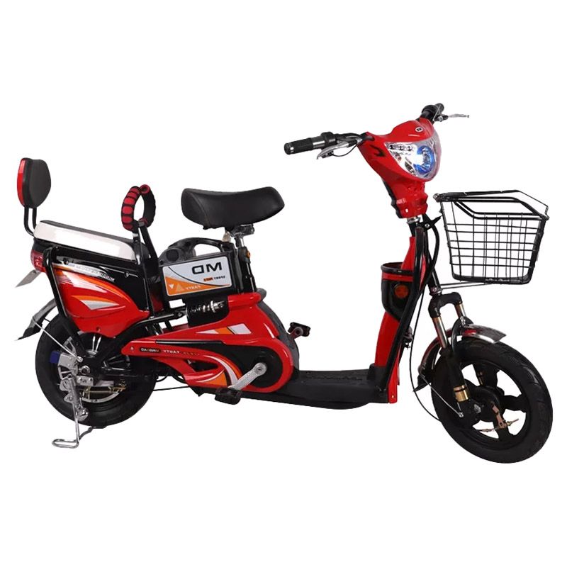 Megawheels - Carbon Steel Electric Scooter W/ Basket - Red