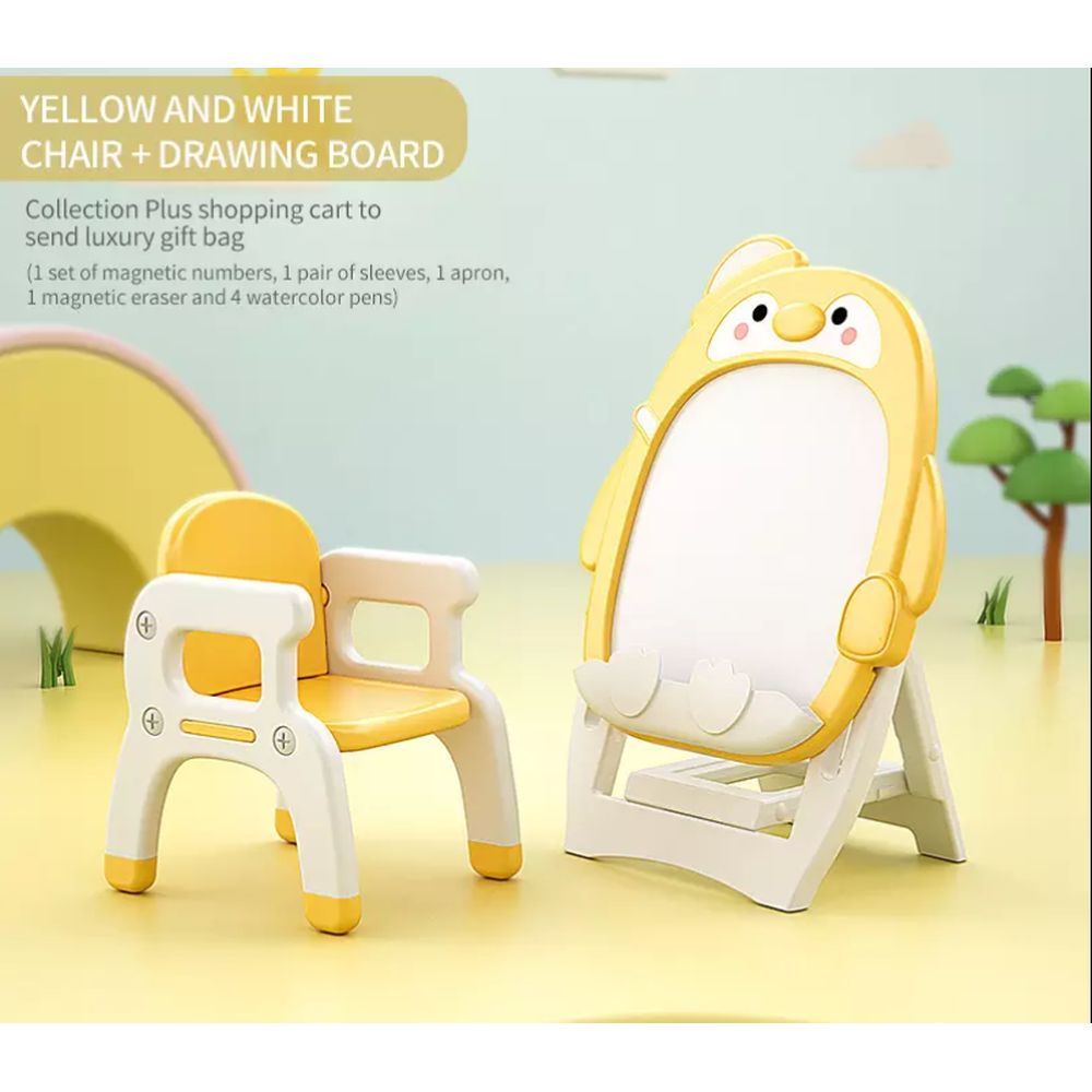 Megastar - My Penguin 2-in-1 Table/Chair & Activity Board - Yellow