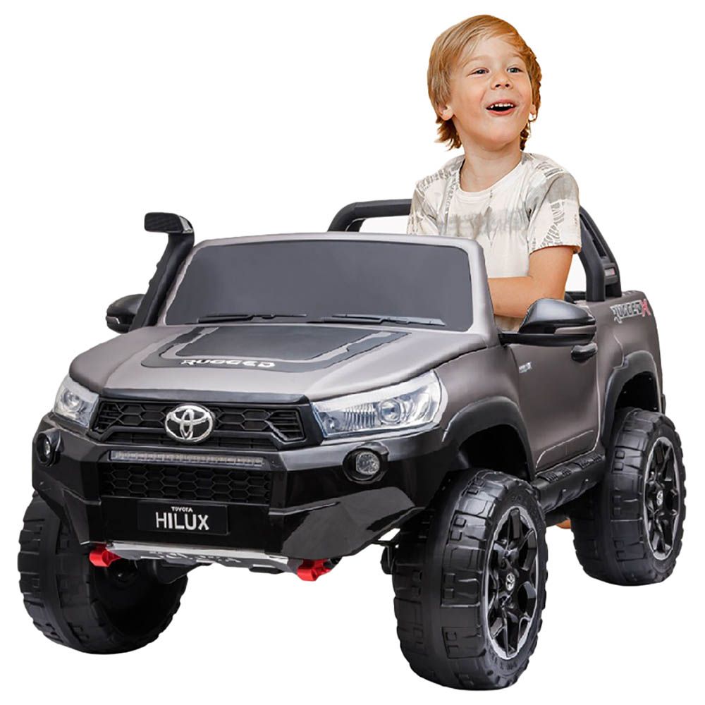 Megastar - Toyota Hilux 2 Seater SUV Ride-on Car 12V - Metallic Grey