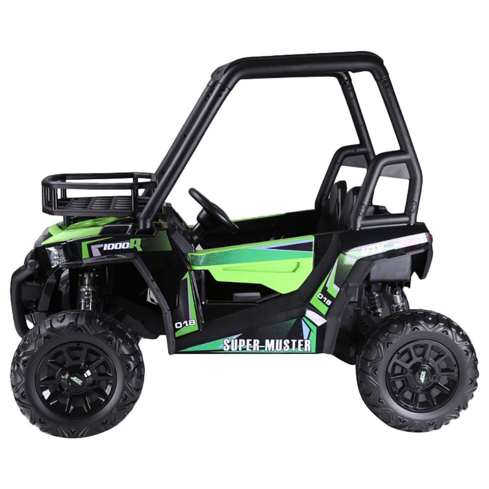 Megastar - 12V Double Seater Quadzilla Crawler Buggy - Green