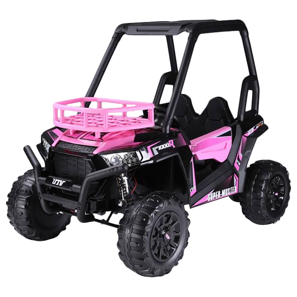 Megastar - 12V Double Seater Quadzilla Crawler Buggy - Pink