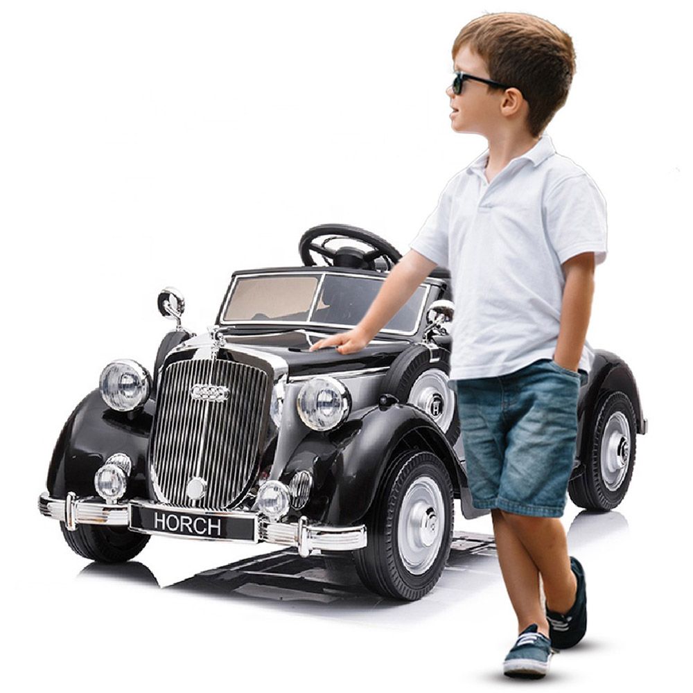 Megastar - Ride-on Audi Electric Car w/ Back Seat 12V - Black