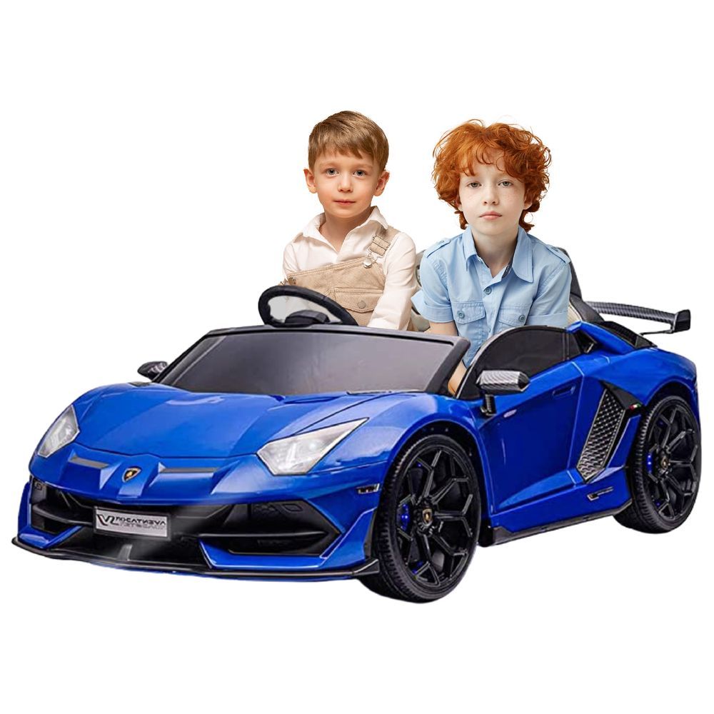 Megastar - Licensed 2 Seater Lamborghini Ride-On 24V - XXL - Blue