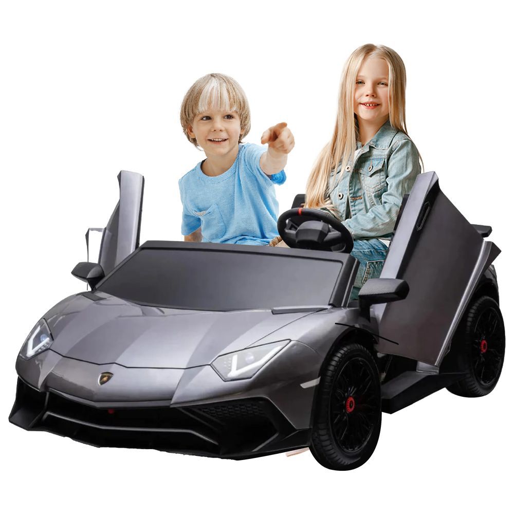 Megastar - Licensed 2 Seater Lamborghini Ride-On 24V - XXL - Grey