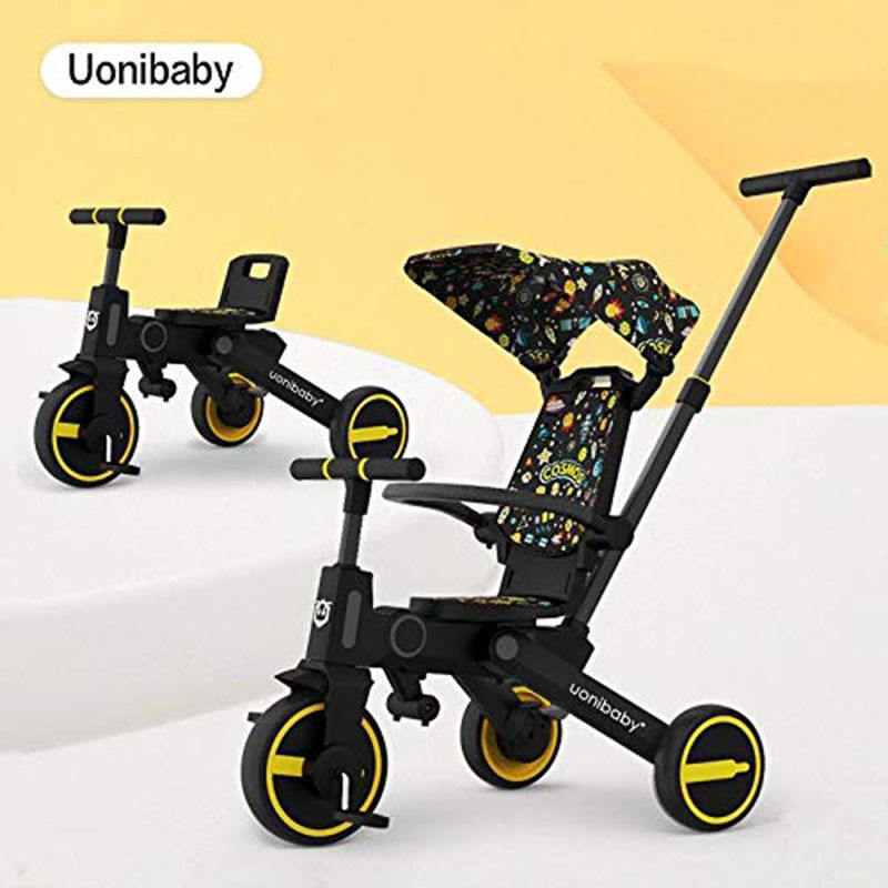 Megastar - 7-In-1 Foldable & Reversible Tricycle Stroller - Yellow