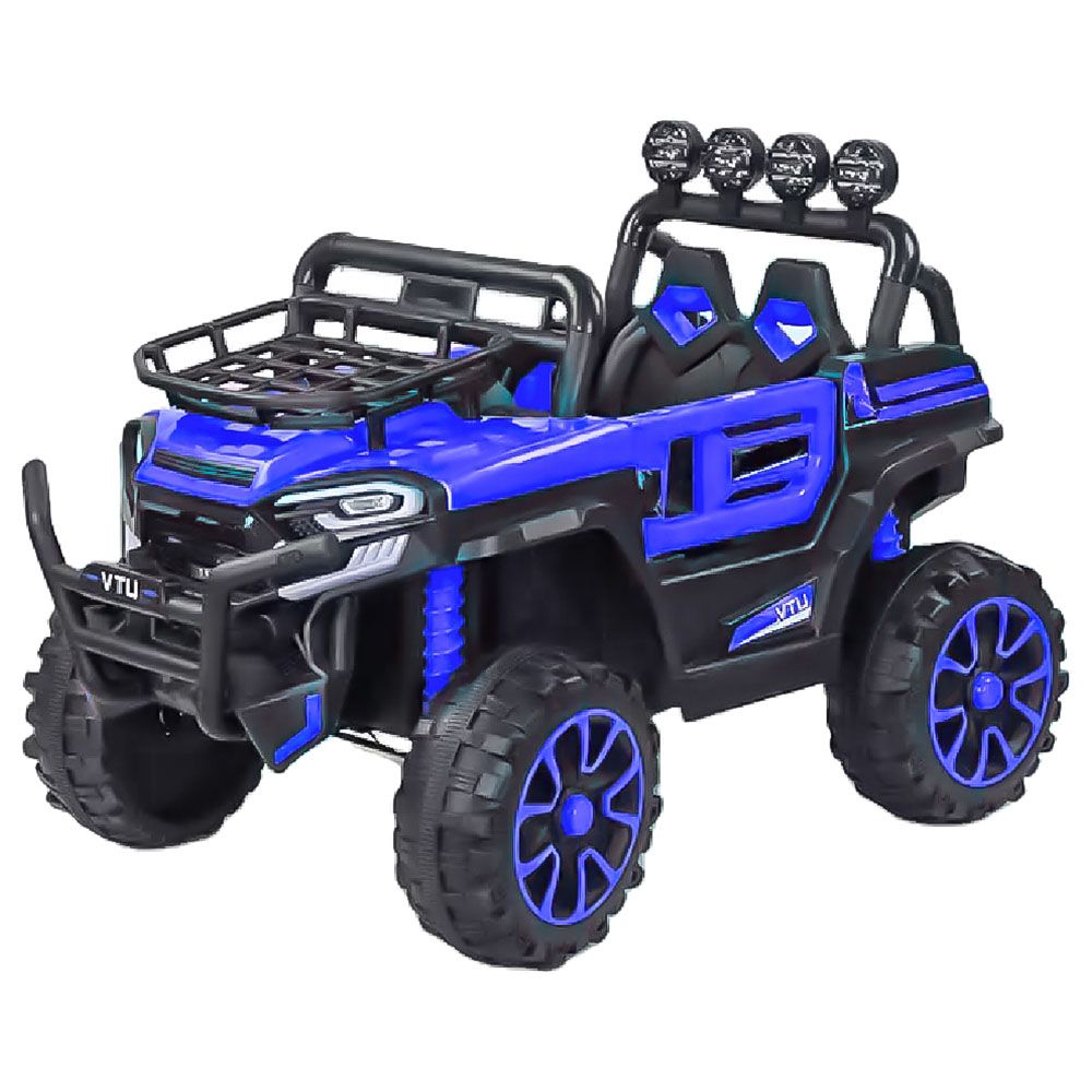 Megastar - Ride On Hurricane SUV Battery Operated Jeep 12V - Blue