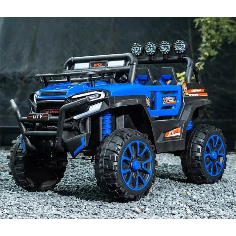 Megastar - Ride On Hurricane SUV Battery Operated Jeep 12V - Blue