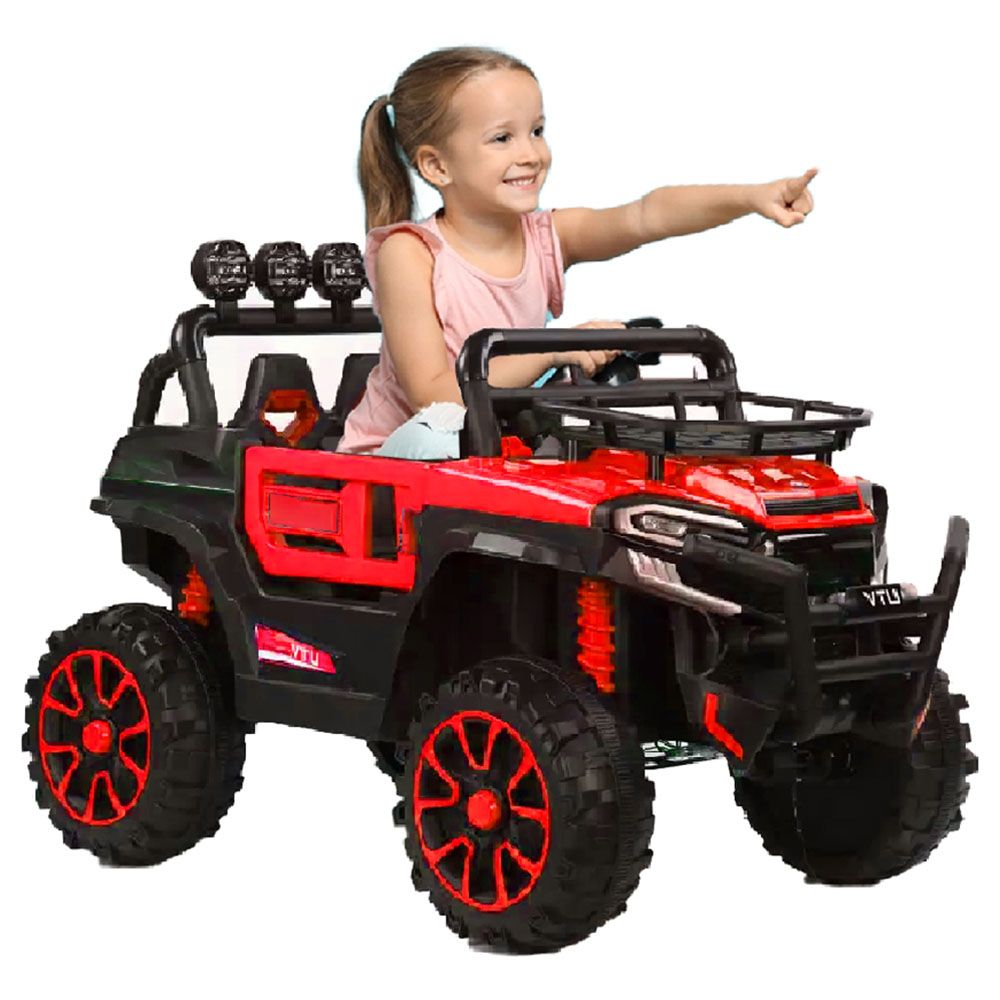 Megastar - Ride On Hurricane SUV Battery Operated Jeep 12V - Red