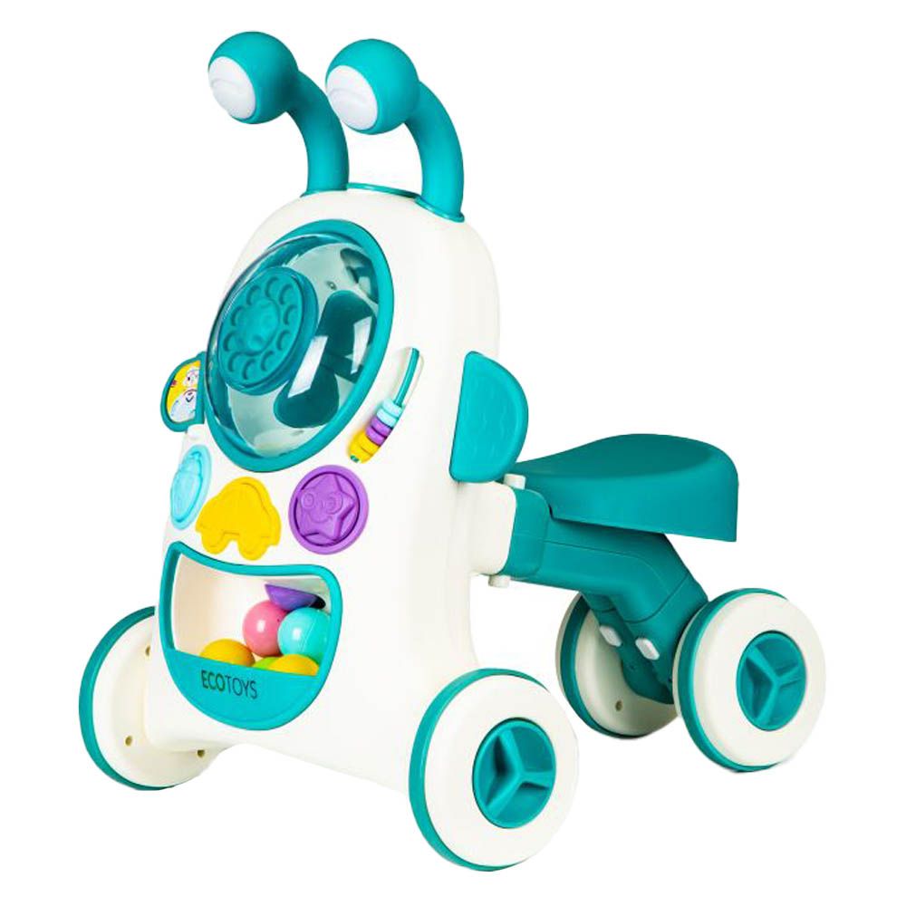 Megastar - 2-in-1 Bug Zone Interactive Ride-On Sound Walker - Blue