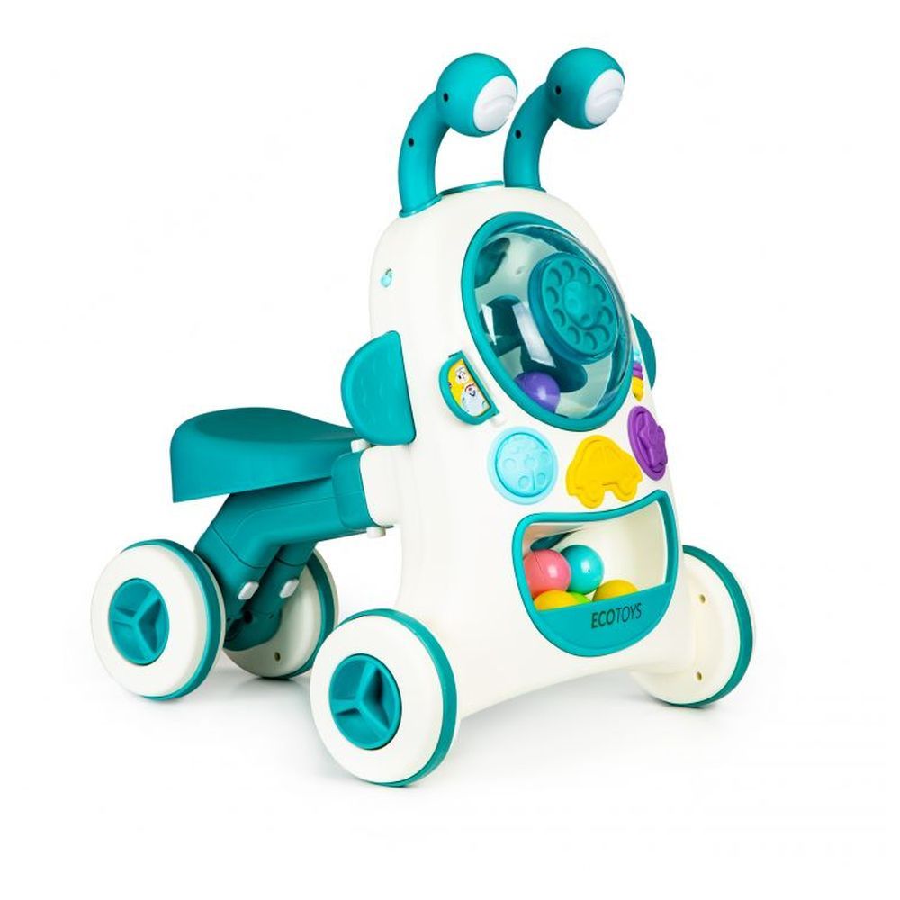 Megastar - 2-in-1 Bug Zone Interactive Ride-On Sound Walker - Blue