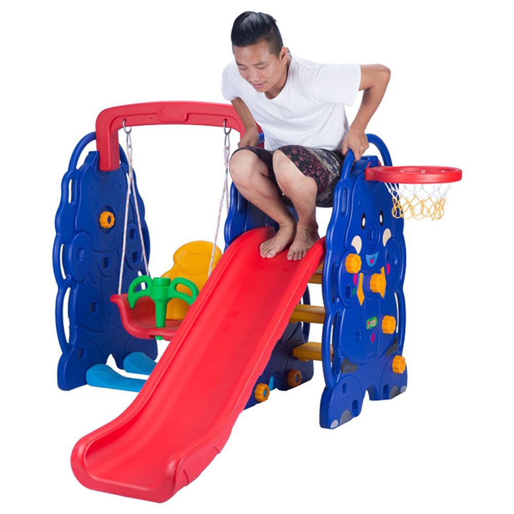 Megastar - Hippo Slide Lap Rock & Dunk 4-in-1 Play Set