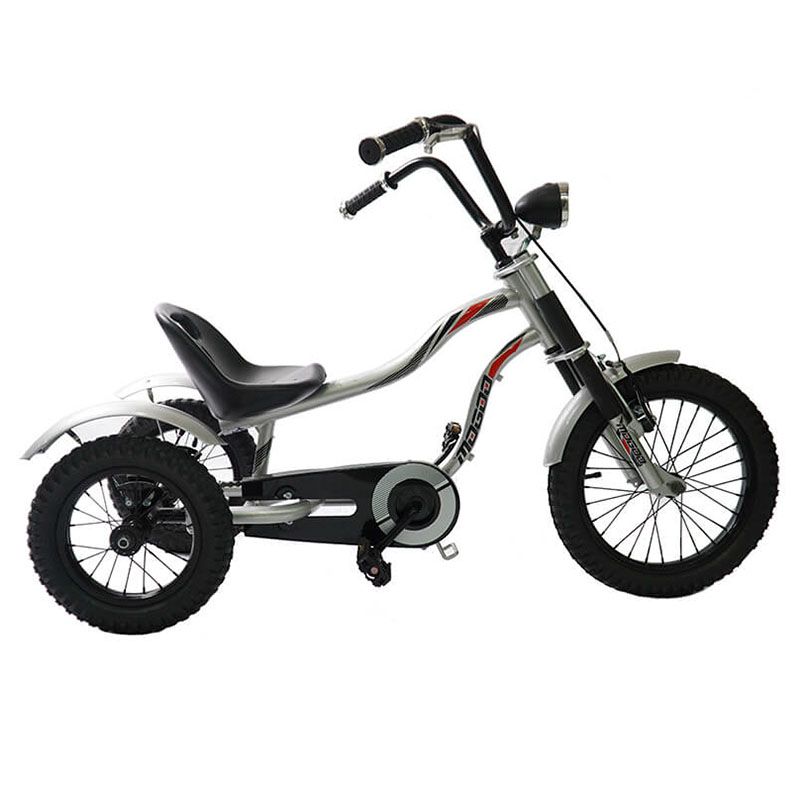 Megawheels - Harley Style Tricycle with Headlights - Silver