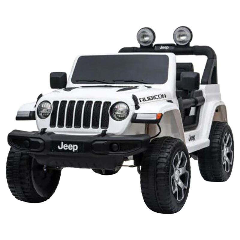 Megastar - 12V Licensed Wrangler Ride-On Jeep - White