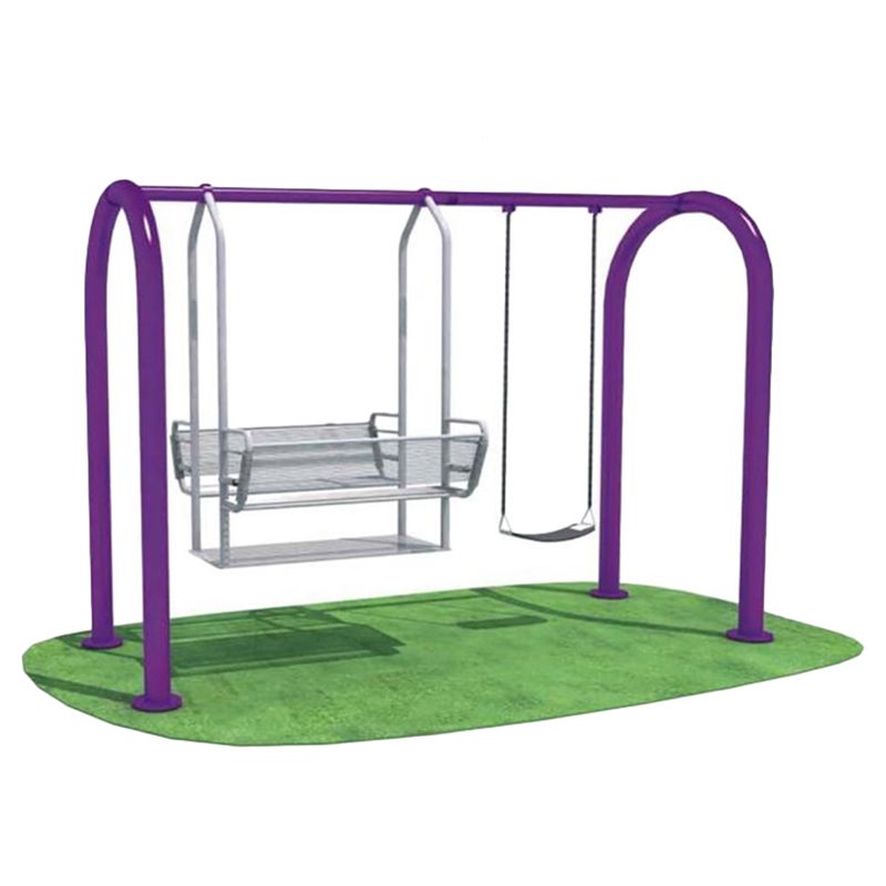 Megastar - Double Trouble Garden Swings Metal Playset