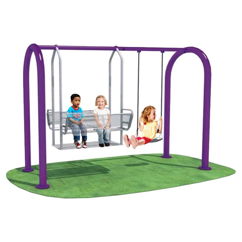 Megastar - Double Trouble Garden Swings Metal Playset