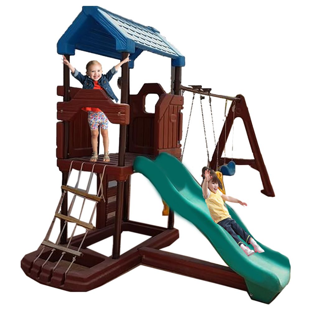 Megastar Tower Play Arena With Swings Slides & Rope Climber