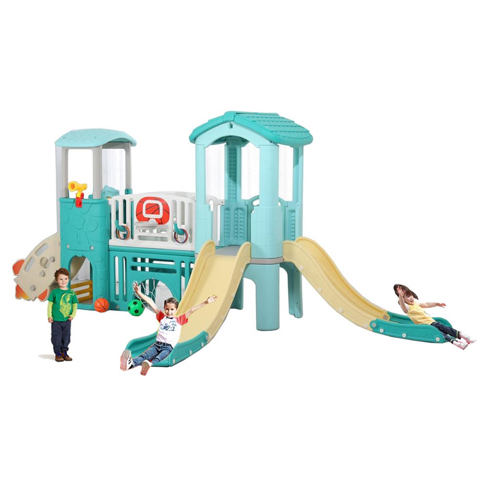 Megastar - Sky Blue Multislider Rock Climber Tunnel Playset