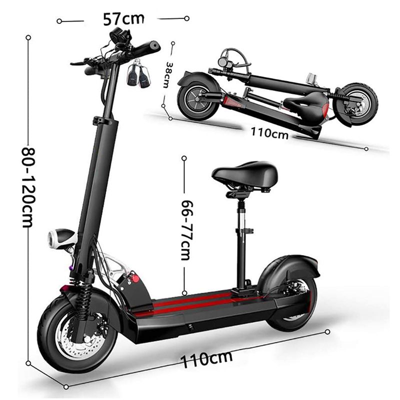 Megawheels - Max 10 Foldable Electric Scooter 48V/500 W