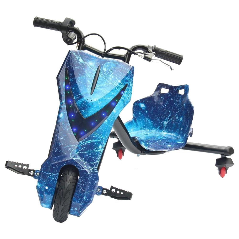 Megawheels Starry Blue Slidewinder 24V Drift Scooter, Blue