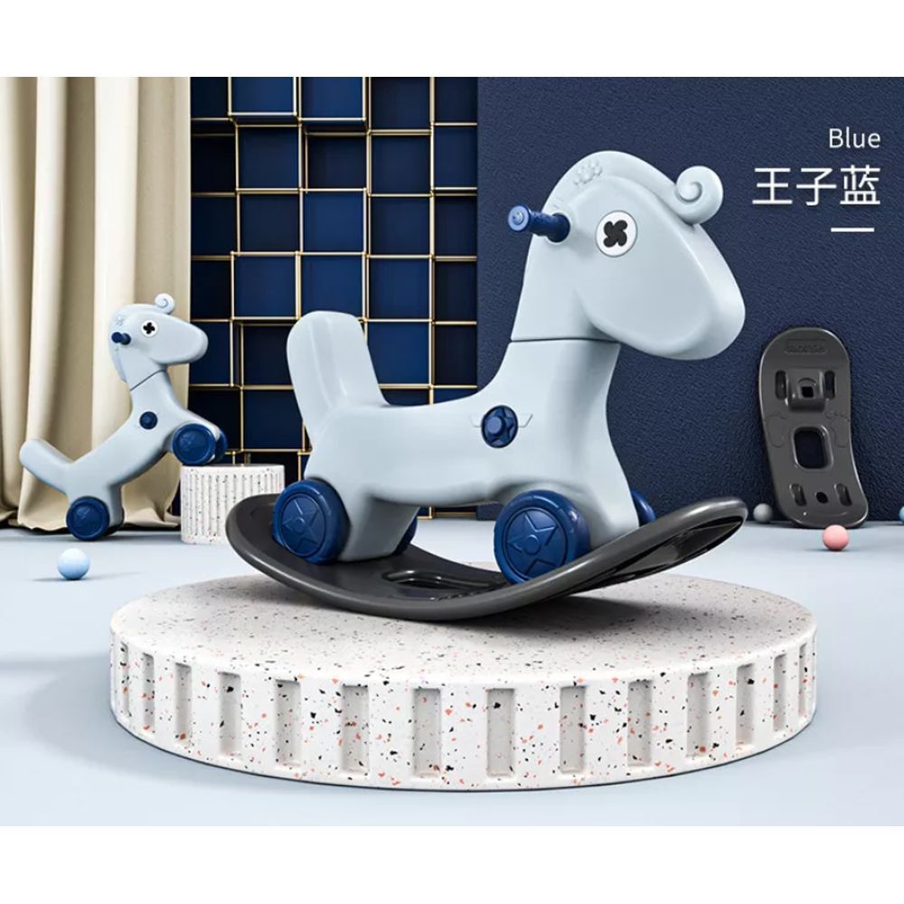 Megastar - My Baby Pony 2-in-1 Rocking Horse Walker Toy - Blue