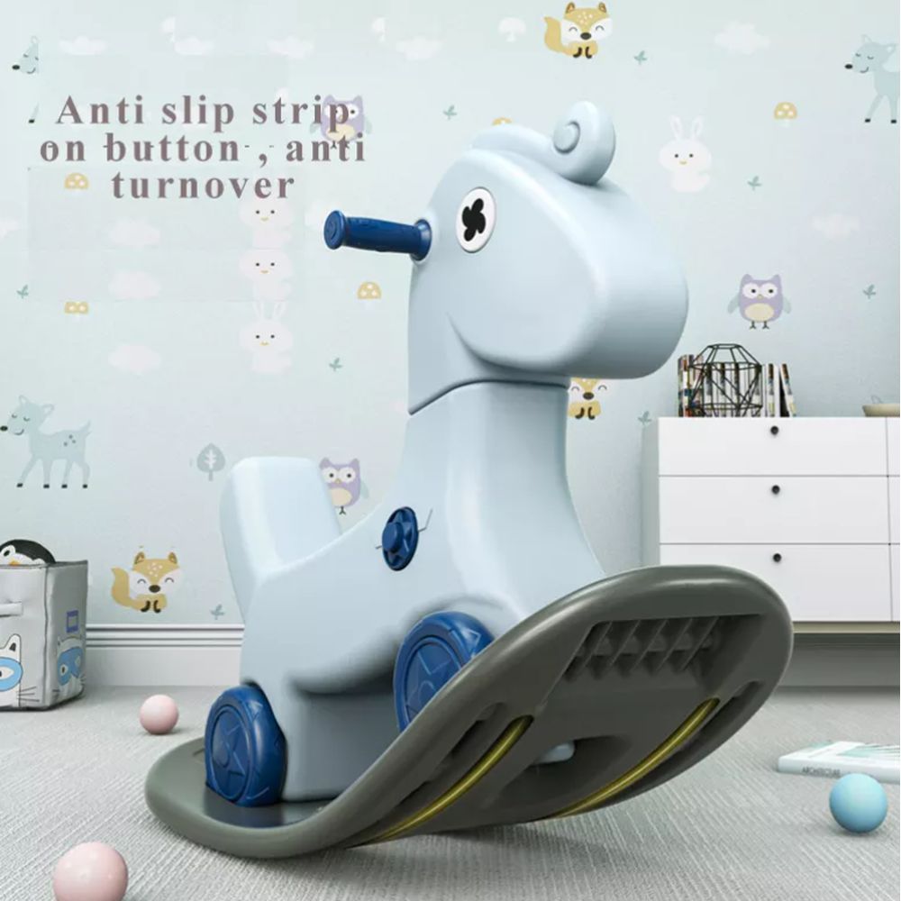 Megastar - My Baby Pony 2-in-1 Rocking Horse Walker Toy - Blue