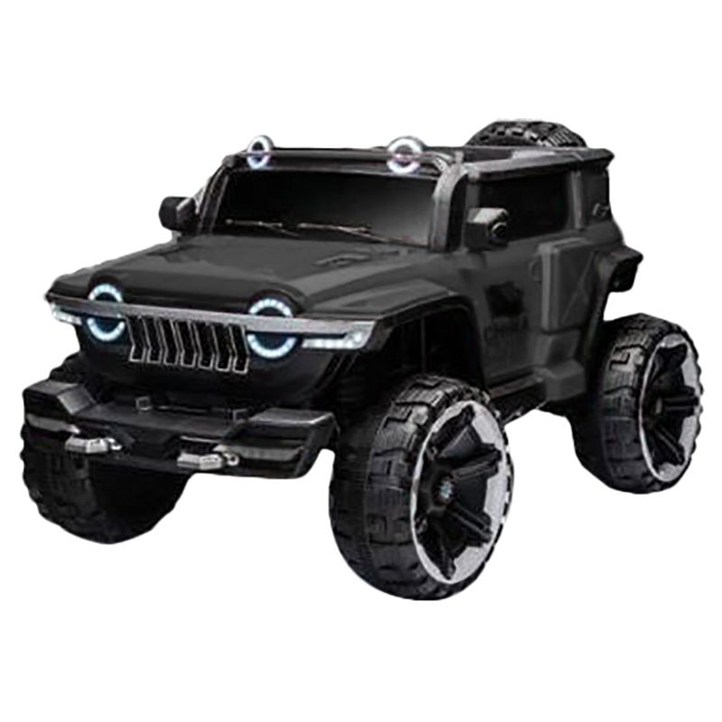 Megastar - Kids Ride On Big Blaster Jeep - 12V - Black