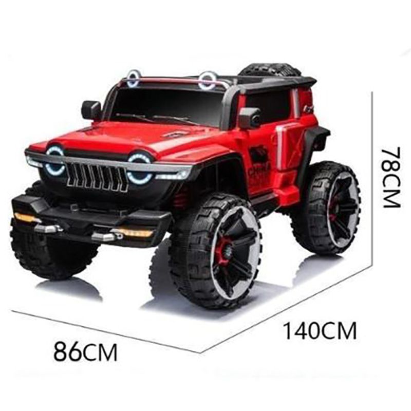 Megastar - Kids Ride On Big Blaster Jeep - 12V - Red