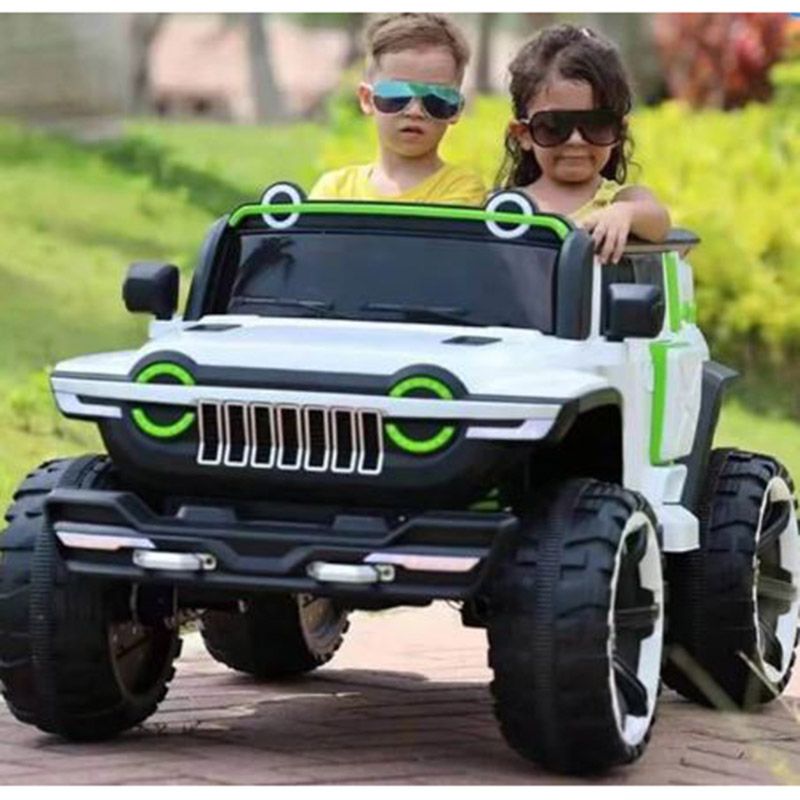 Megastar - Kids Ride On Big Blaster Jeep - 12V - White