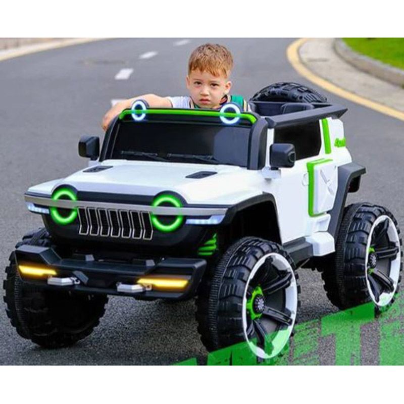 Megastar - Kids Ride On Big Blaster Jeep - 12V - White