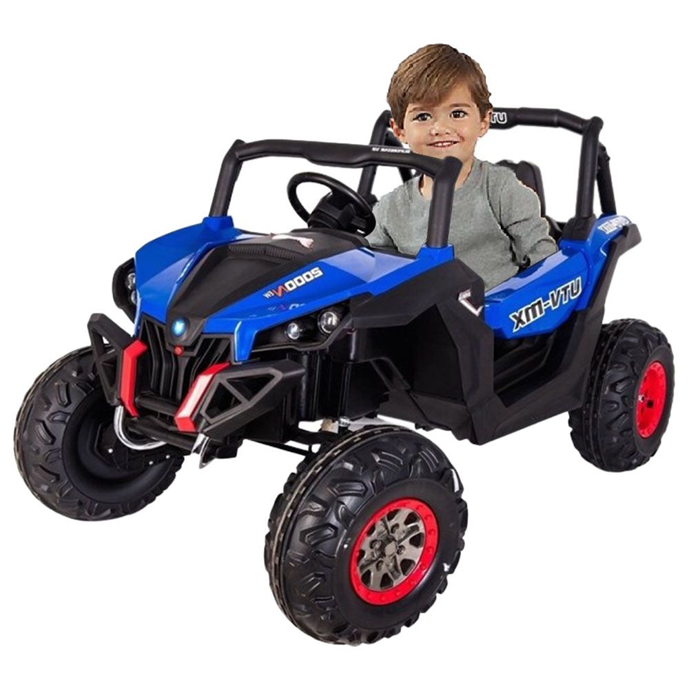 Megastar - Kids Ride-on Electric UTV Beach Buggy Jeep - Blue