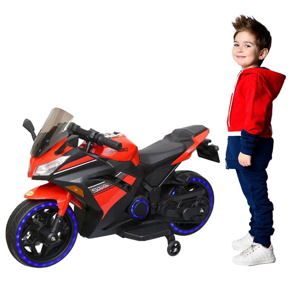 Megastar - Kids Ride-on Speed Triple GX50 Motorcycle 12V - Red