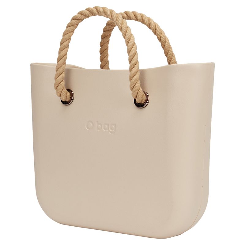 O Bag - Mini w/ Rope Handles Handbag - Sand