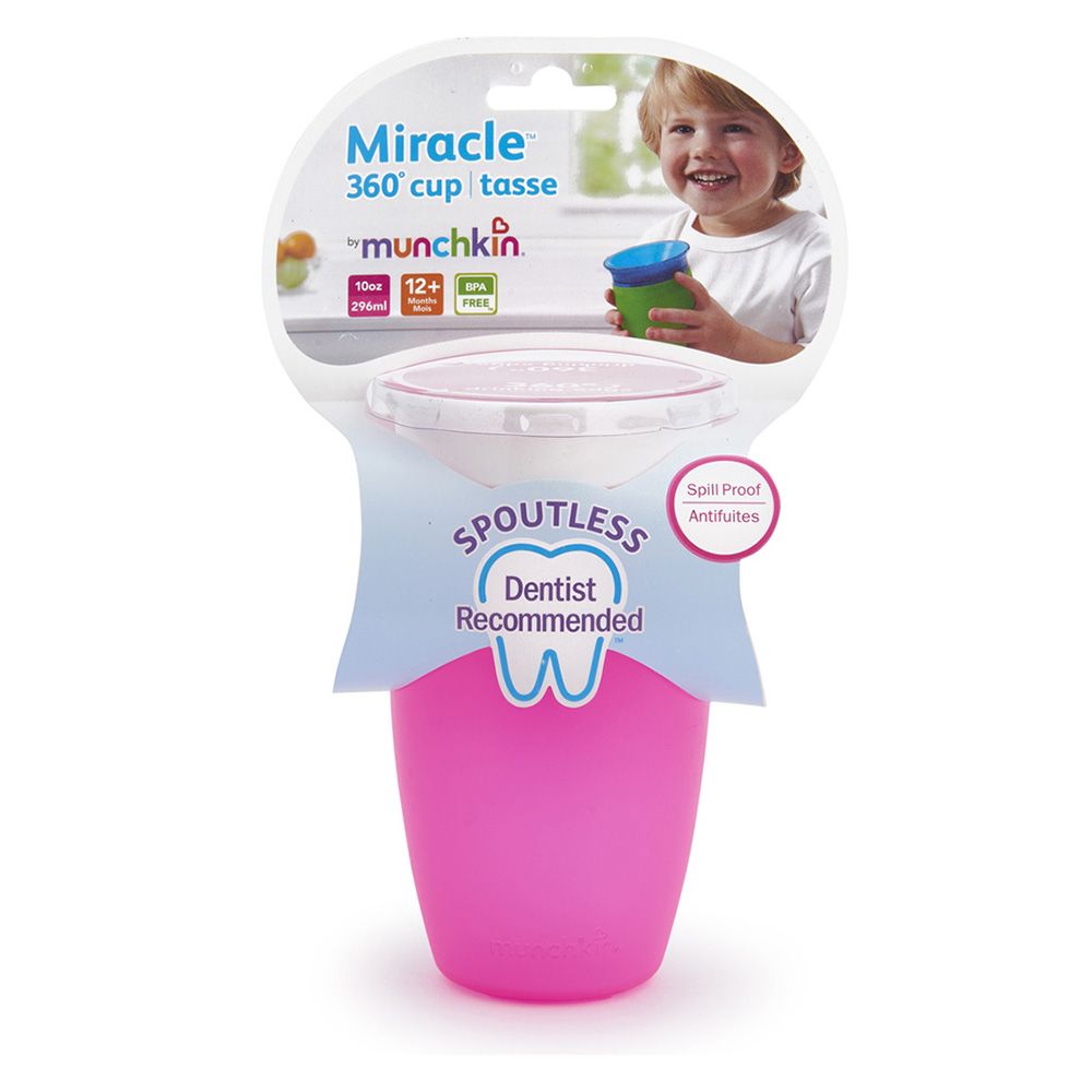 Munchkin - Miracle 360 Sippy Cup 10oz - Pink