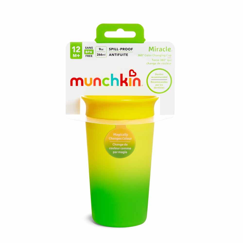 Munchkin - Miracle 360 Color Changing Cup 9oz 1pk - Yellow